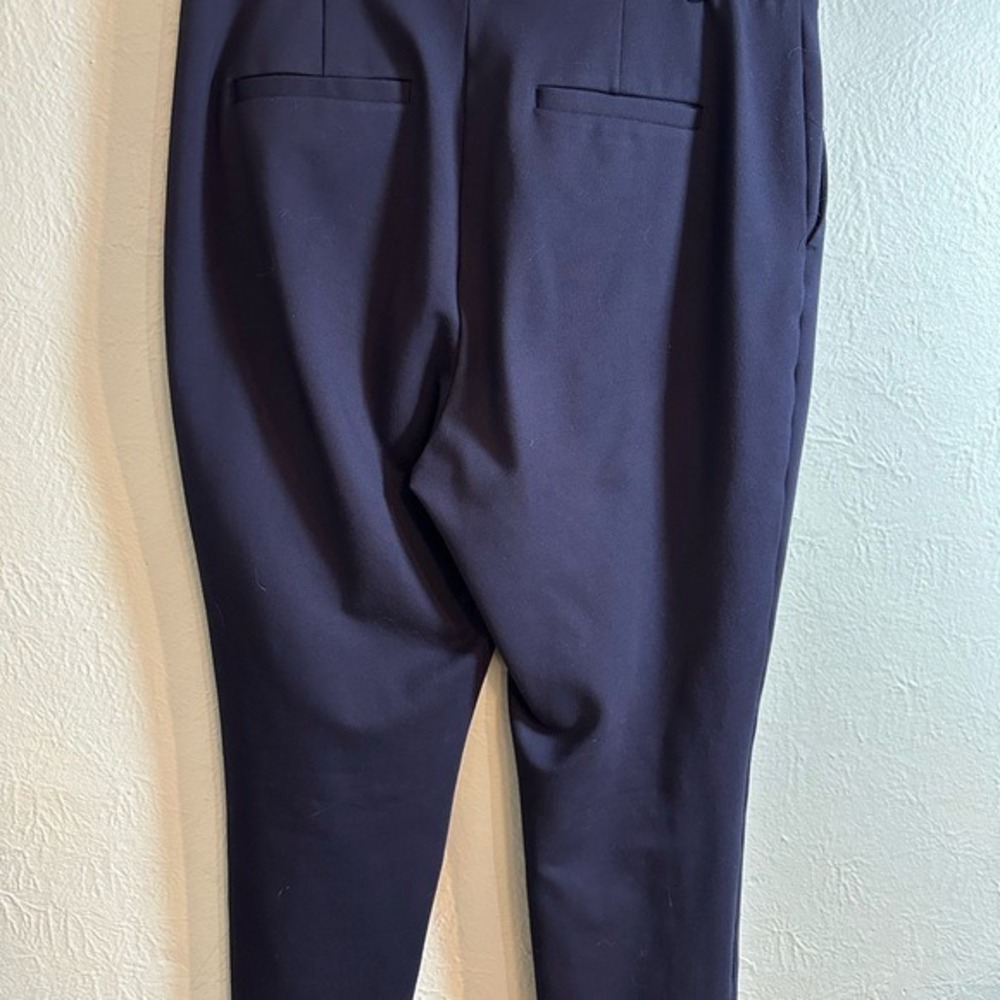Boden Richmond 7/8 Trousers Womens 14R Navy Blue Excellent Slim Leg Stretch - Picture 2 of 8
